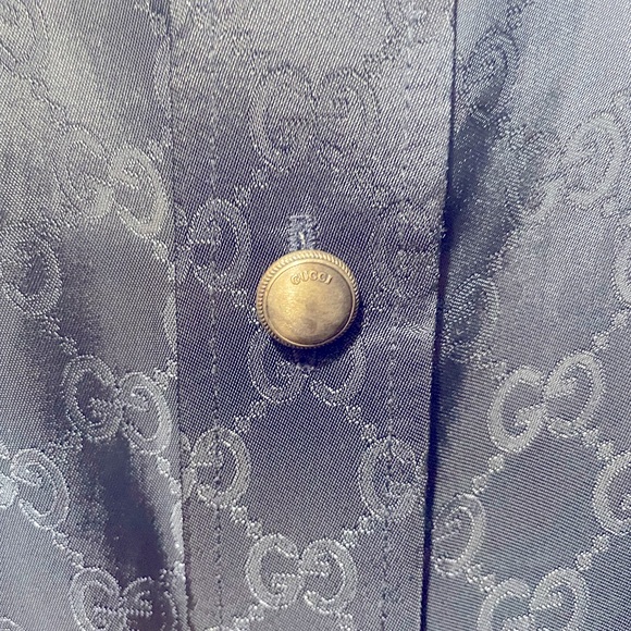 Gucci Shirts Gucci Button Down Navy Dress Shirt Custom By Dapper